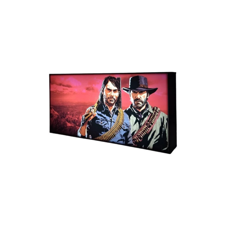 تابلو لایتباکس گیمینگ Red Dead