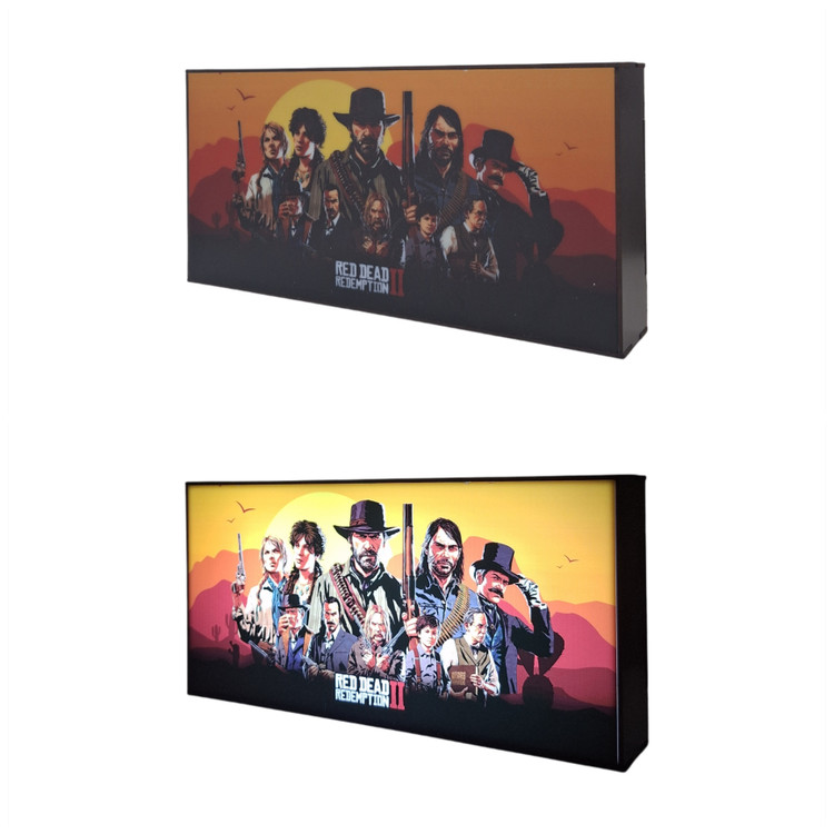 تابلو لایت باکس گیمینگ Red Dead کد AB03