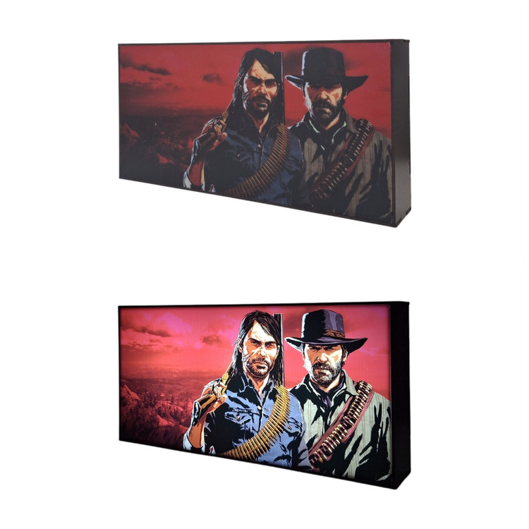 تابلو لایت باکس گیمینگ Red Dead کد AB02